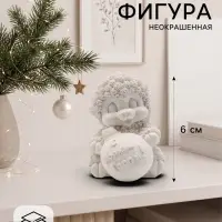 Фигурка декоративная &laquo;Барашек с шаром&raquo;, 6&times;5 см, белая