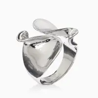 Кольцо &laquo;Тренд&raquo;, фешн, цвет серебро, безразмерное