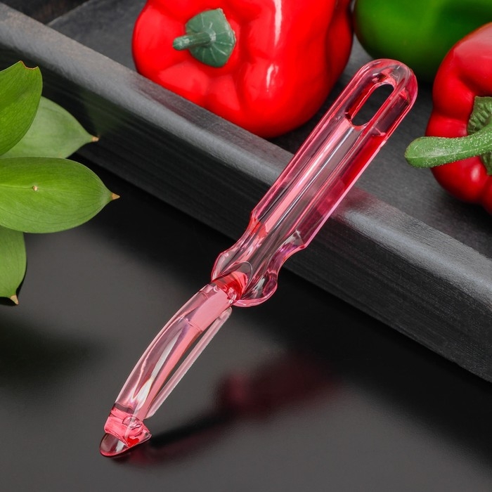 Овощечистка Доляна «Леденец», 17 см, цвет МИКС Овощечистка Доляна «Леденец», 17 см, цвет МИКС