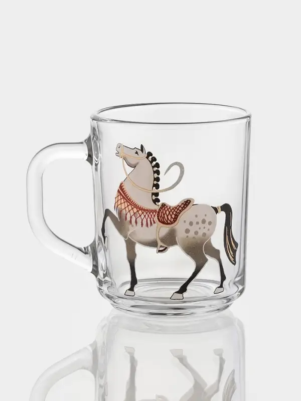 Кружка Кружка "Green tea" "Лошади" 200 мл