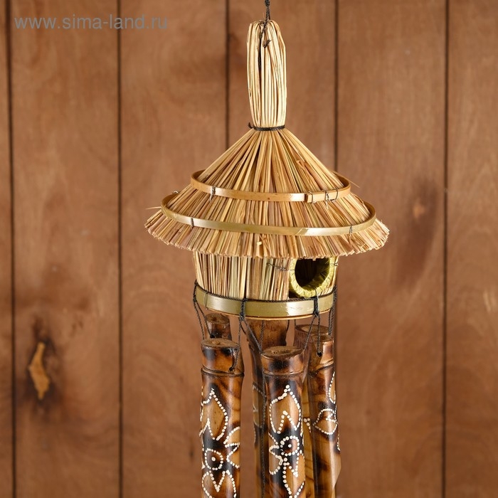 Музыка ветра Музыка ветра "Цветочки" бамбук 15х15х100 см