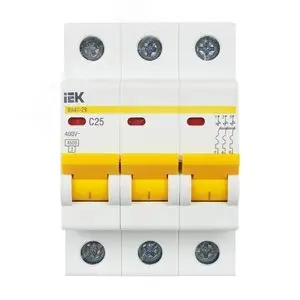 Выключатель автоматический трехполюсный 25А C ВА47-29 4.5кА