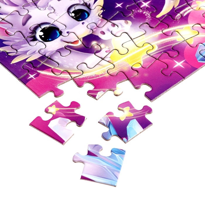 Термостакан с пазлом «Милая змейка», 54 элемента, 350 мл