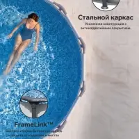 Бассейн каркасный Steel Pro Max, 305&times;76 см, с фильтр-насосом, круглый, 56408 Bestway