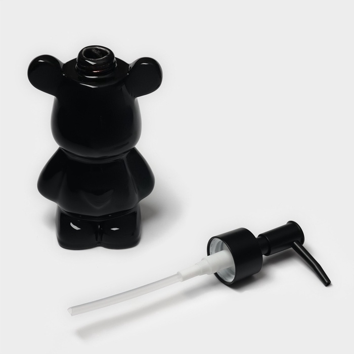 Дозатор для жидкого мыла «Мишка», 200 мл, чёрный Дозатор для жидкого мыла «Мишка», 200 мл, чёрный