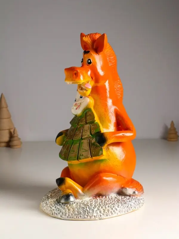 Копилка Копилка "Конь с елочкой" 30,5х18х19,5 см, цветной, гипс