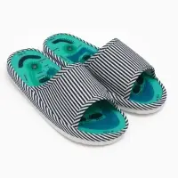 Массажёр для ног, тапочки, пара, 28 см, размер 39-43, синий