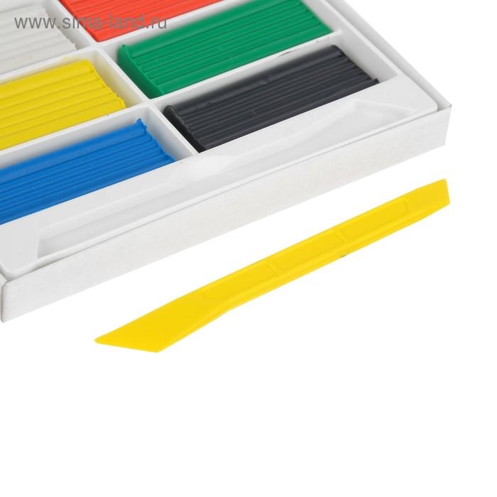 Пластилин GLOBUS Пластилин GLOBUS "Детский", 6 цветов, 90 г, мягкий