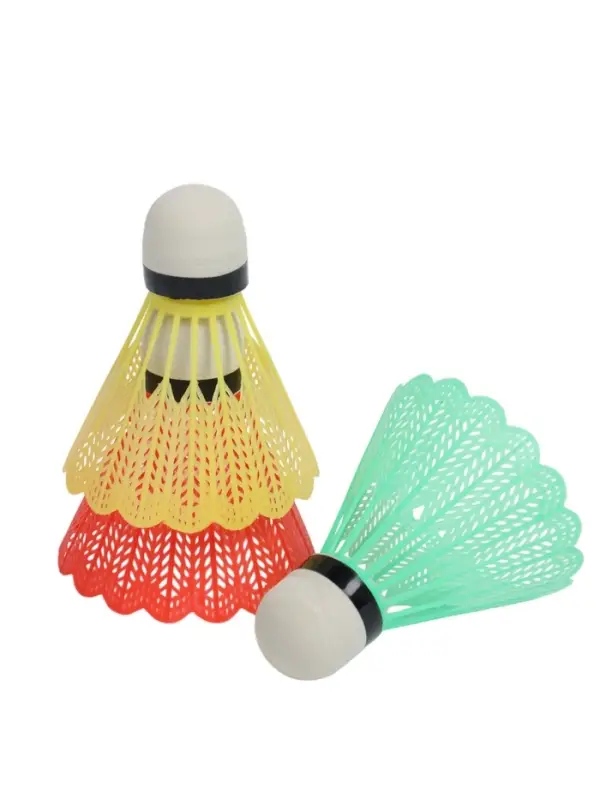 Набор воланов для бадминтона, 3 шт., пластик, в тубе, МИКС