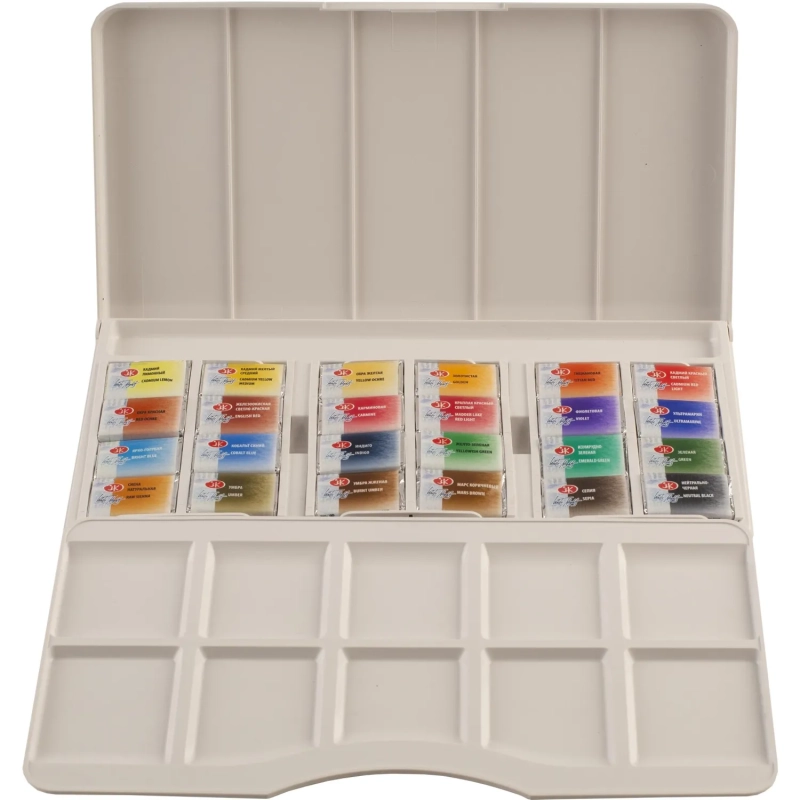 Краски акварельные Белые ночи 24цв кюветы 1942090/1941061