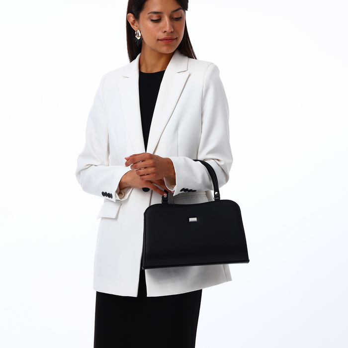 Сумка женская TEXTURA, тоут, средний размер, цвет чёрный Сумка женская TEXTURA, тоут, средний размер, цвет чёрный