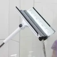 Окномойка с поролоновой насадкой, телескопическая ручка, поворот на 180&deg;, 26&times;3.5&times;98(128)