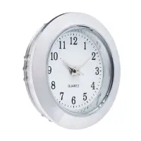 Циферблат для наручных часов, d=2.5 см, LQ377 А, дискретный ход, серебро