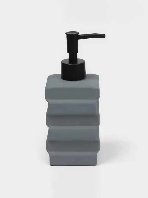 Набор дозаторов для ванной SAVANNA &laquo;Геометрия&raquo;, 3 предмета с подставкой