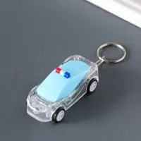 Брелок световой на кольце "Полицейский автомобиль" мигает МИКС иннерционный 7х3х1,5 см