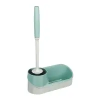 VETTA Ёрш для туалета с подставкой для бытовой химии, с крепл. на стену, пластик, 39,5х23х9см, 2 диз