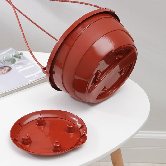 Кашпо уличное с прикорневым поливом «Мальва», 4,7 л, цвет терракотовый Кашпо уличное с прикорневым поливом «Мальва», 4,7 л, цвет терракотовый