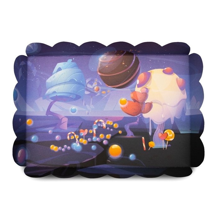 Коробочка для печенья, "Сладкая планета", 22 х 15 х 3 см 5шт