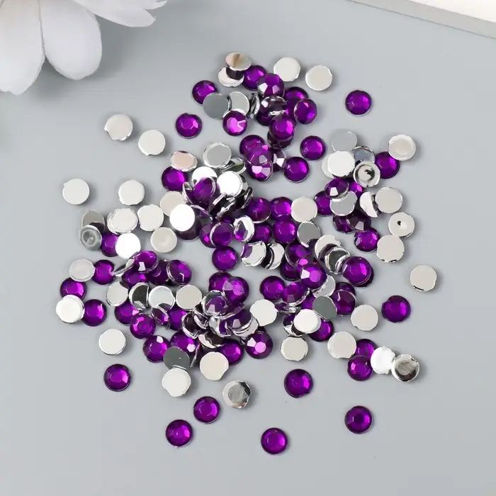 Декор для творчества в бутылочке Декор для творчества в бутылочке "Стразы. Тёмно-фиолетовый" набор 500 шт d=0,5 см 7х2х2 см