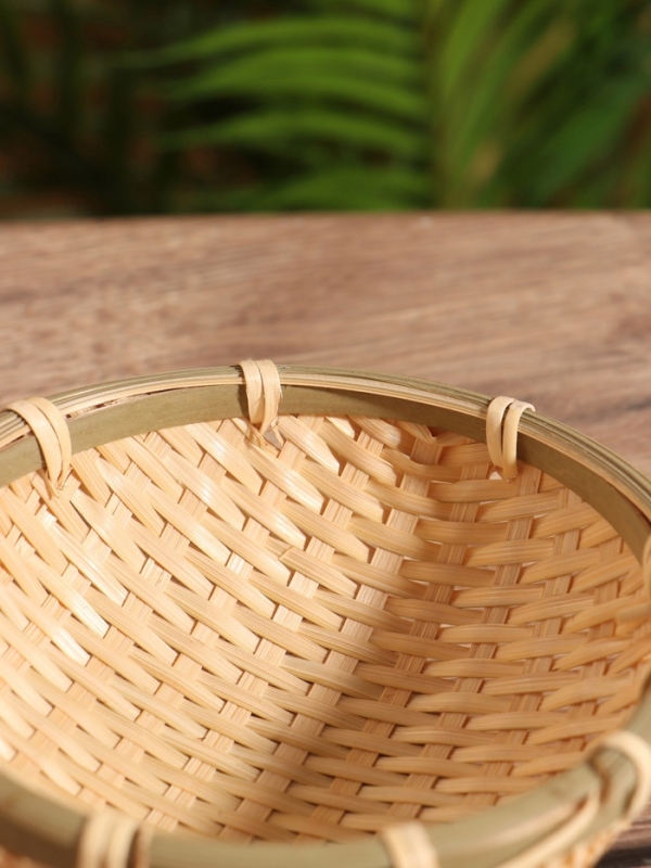 Чаша плетеная в 2 слоя, 13 см, бамбук
