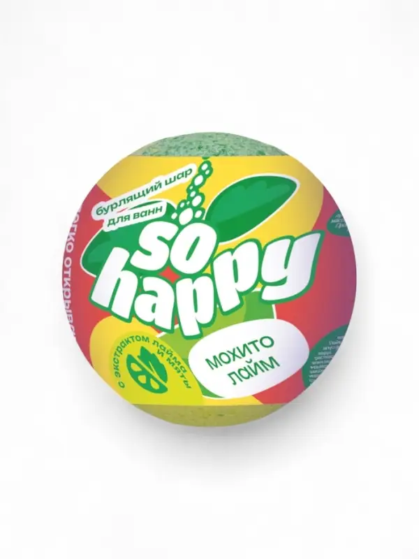 Бомбочка для ванн SOHappy мохито лайм, 120 г