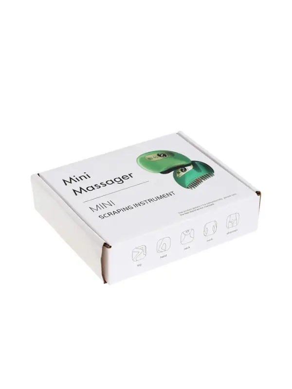 Массажер для лица LEM-30, вибрационный, гуаша, с подогревом, от АКБ, белый