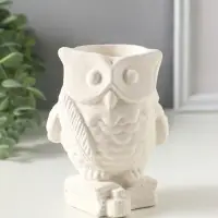 Подставка для мелочей &laquo;Сова на книгах с пером&raquo;, 10&times;8 см, гипс