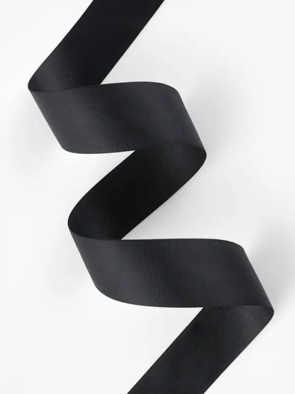 Лента репсовая, 40 мм, 23&plusmn;1 м, чёрная №39