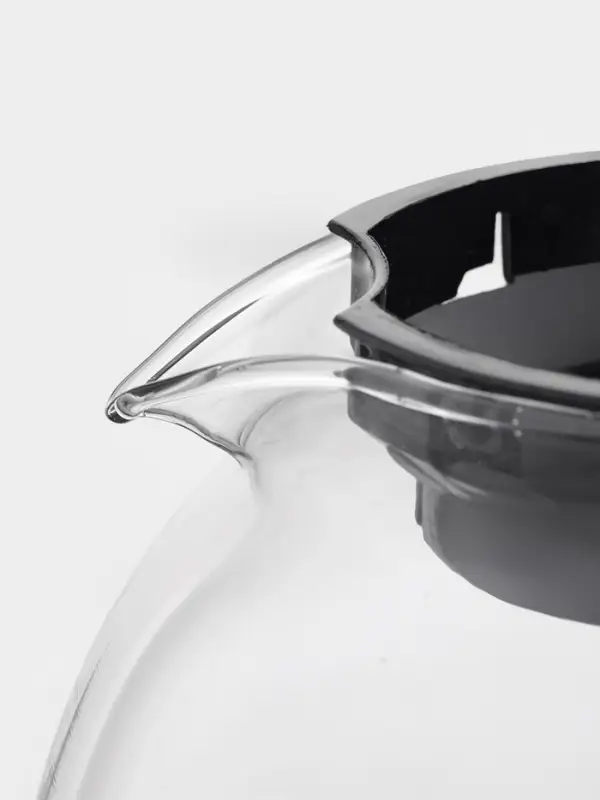 Заварочный чайник Доляна &laquo;Иллюзия&raquo;, 1.25 л, с металлическим ситом, стекло, чёрный