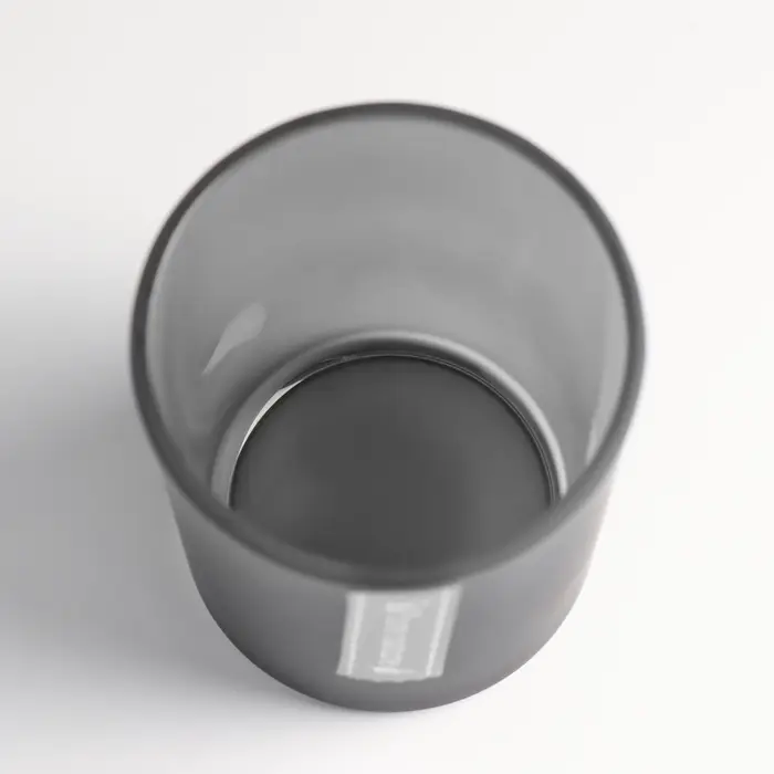 Стакан для свечей стеклянный Pure nature 220 мл серый, матовый, 7&times;7&times;8.4 см