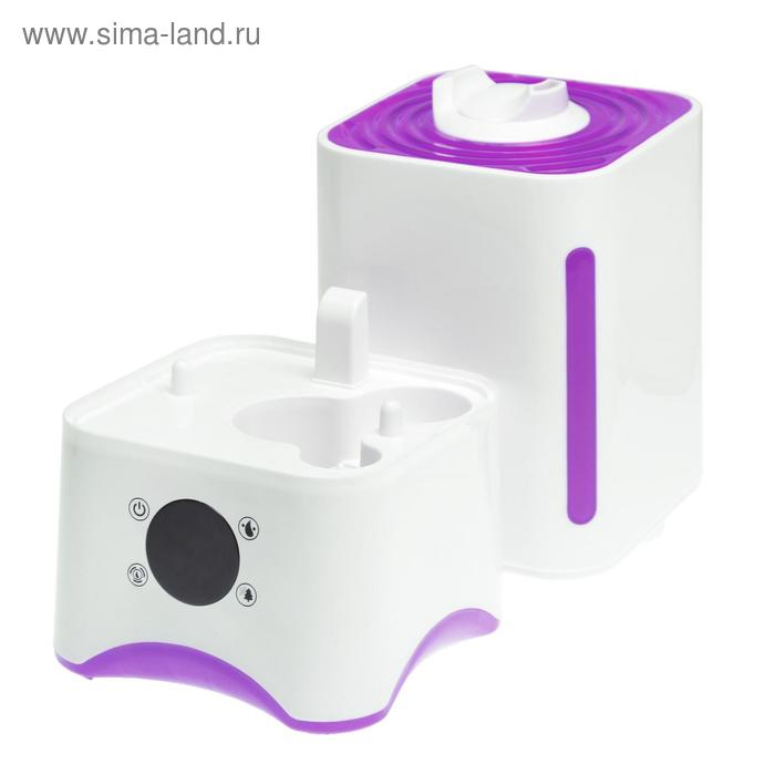 Увлажнитель воздуха Luazon LHU-07, ультразвуковой, 25 Вт, 3 л, 30 м2, бело-сиреневый Увлажнитель воздуха Luazon LHU-07, ультразвуковой, 25 Вт, 3 л, 30 м2, бело-сиреневый