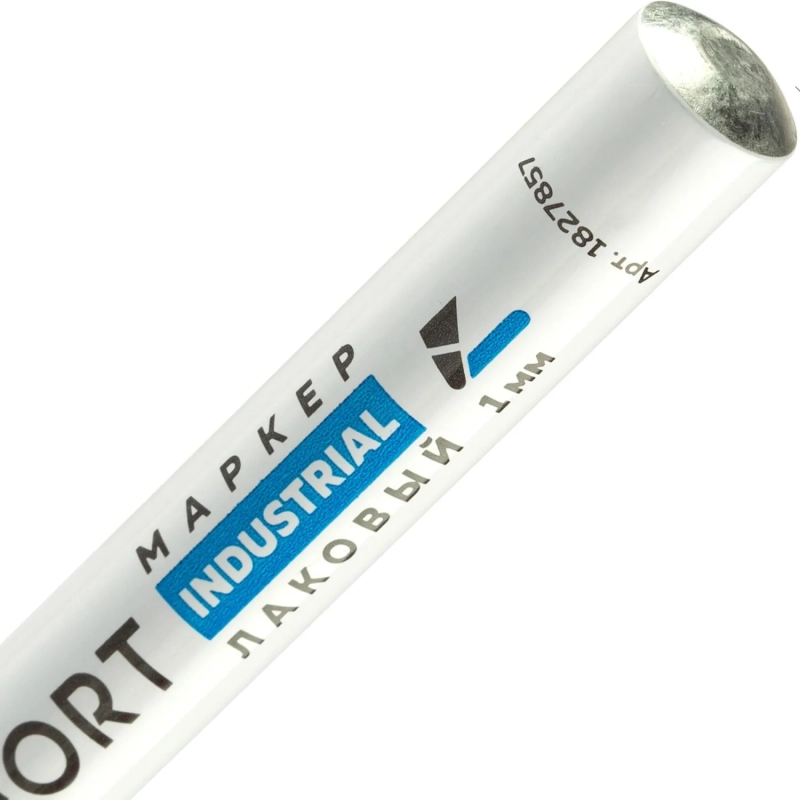 Маркер лаковый Topfort Industrial 1 мм синий