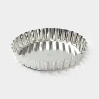 Форма для выпечки, d=21.2 см, h=4 см, жесть, серебристая