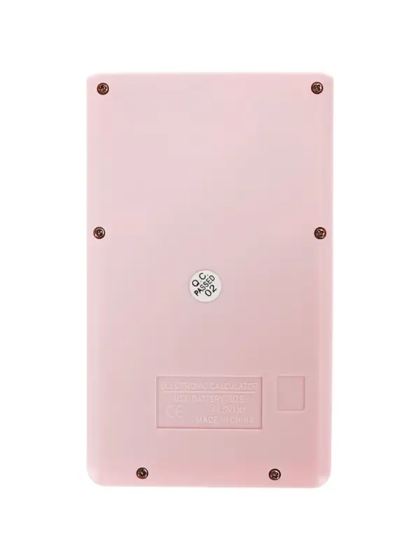 Калькулятор карманный, 08-разрядный, корпус розовый