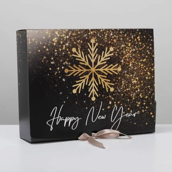 Коробка подарочная новогодняя складная двухсторонняя «Новый год», 31 х 24.5 х 8 см, Новый год Коробка подарочная новогодняя складная двухсторонняя «Новый год», 31 х 24.5 х 8 см, Новый год