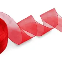 Лента капроновая, 40 мм, 20&plusmn;1 м, красная, №26