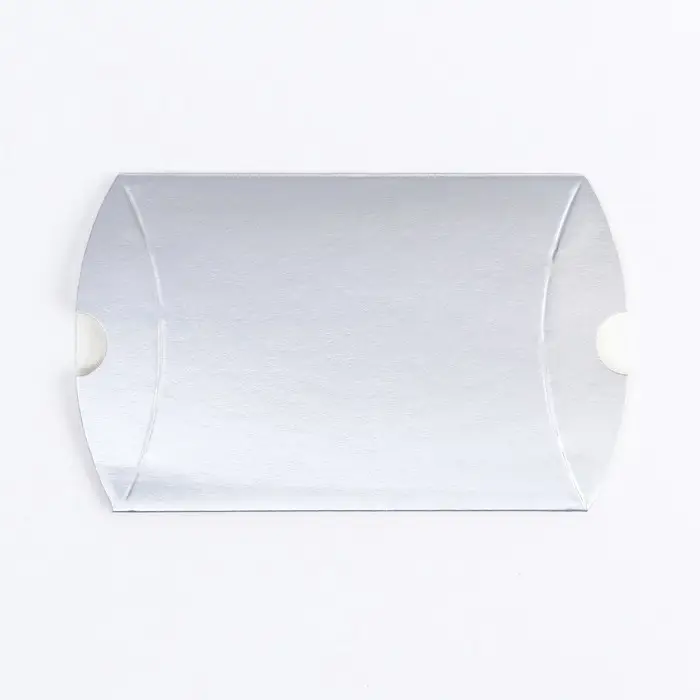 Коробка складная, подушка, серебреная, 11 х 8 х 2 см Коробка складная, подушка, серебреная, 11 х 8 х 2 см