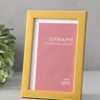 Фоторамка для фото 10х15 см "Oframe", пластик, золото, (пластик экран)