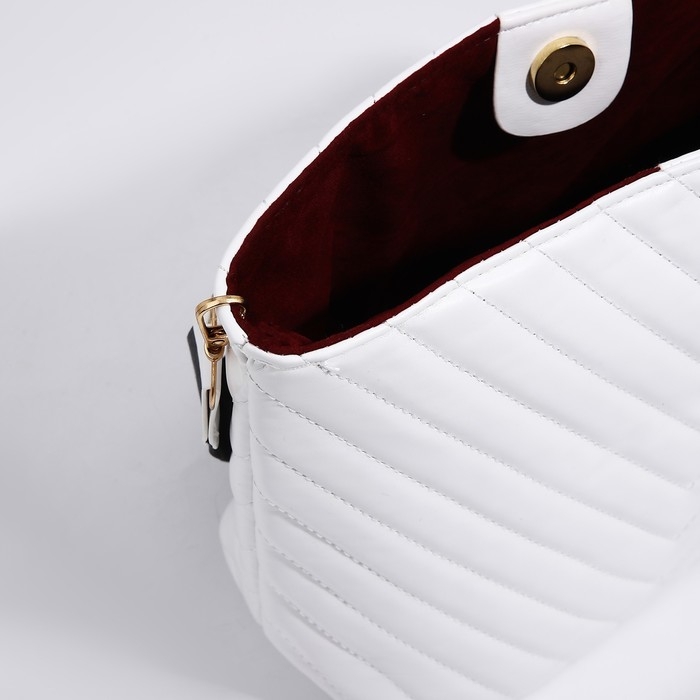 Сумка кросс-боди на молнии, цвет белый Сумка кросс-боди на молнии, цвет белый