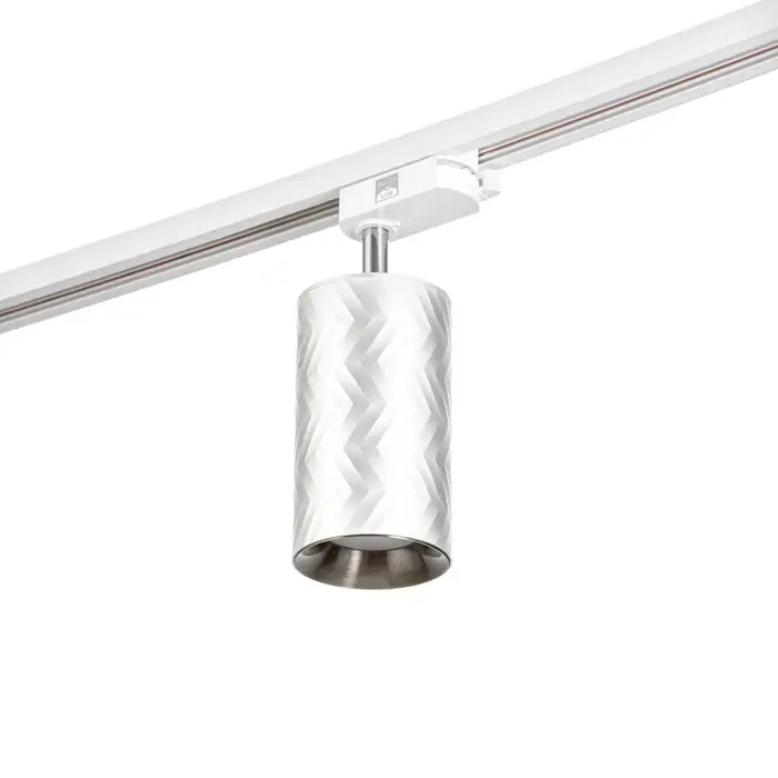 Светильник трековый BayerLux Simple &laquo;Астер&raquo; GU10, 220 В, 7.5&times;7.5&times;20 см, серебро