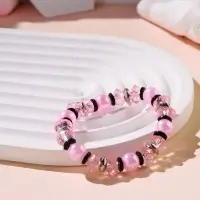 Браслет детский &laquo;Выбражулька. Ундина&raquo;, d=6 см, черный, розовый