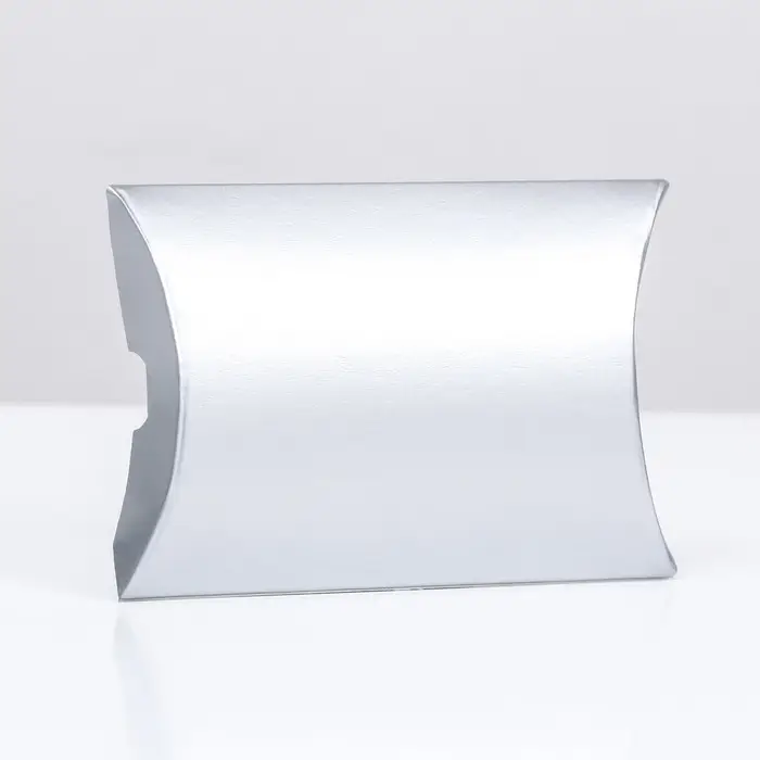 Коробка складная, подушка, серебреная, 11 х 8 х 2 см Коробка складная, подушка, серебреная, 11 х 8 х 2 см