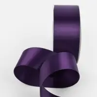 Лента атласная TEIRA, двухсторонняя, 38 мм, 25&plusmn;1 м, фиолетовая №476