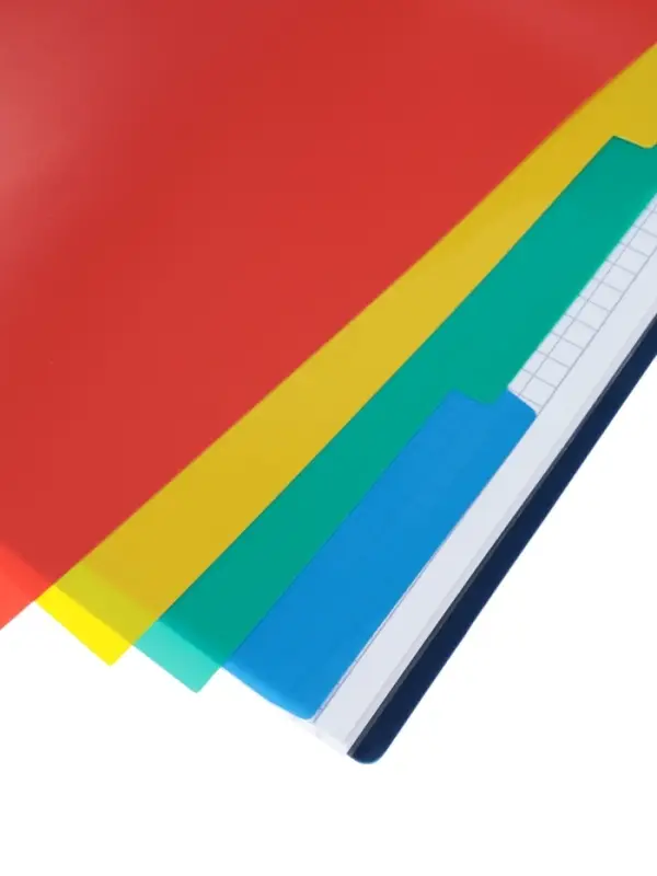 Тетрадь А4 96л кл Тетрадь А4 96л кл "PROGRESSIVE CANVAS Синяя",пласт обл,греб,фигур высеч,4цв разд+лин+карм