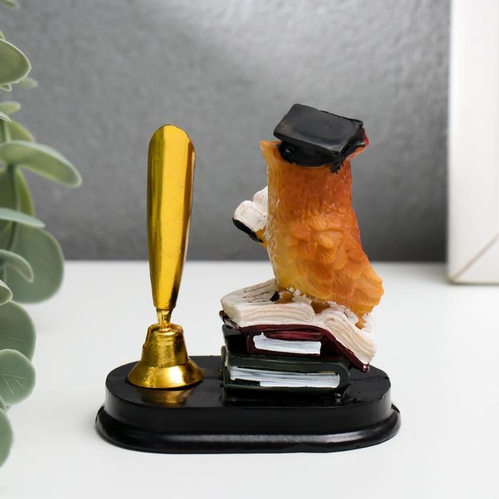 Сувенир полистоун с подставкой под ручку Сувенир полистоун с подставкой под ручку "Профессор филин на книгах" МИКС 7,5х6,5х4,2 см