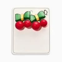 Серьги "Стиляжная Вишня", цветные