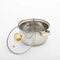 Кастрюля Доляна &laquo;Роскошь&raquo;, 2.2 л, d=19 см, со стеклянной крышкой, капсульное дно, нержавеющая сталь, хромированная