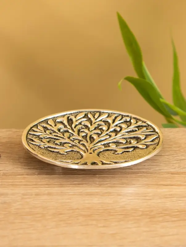 Подставка под благовония  Подставка под благовония "Священное дерево" алюминий 10,5 см