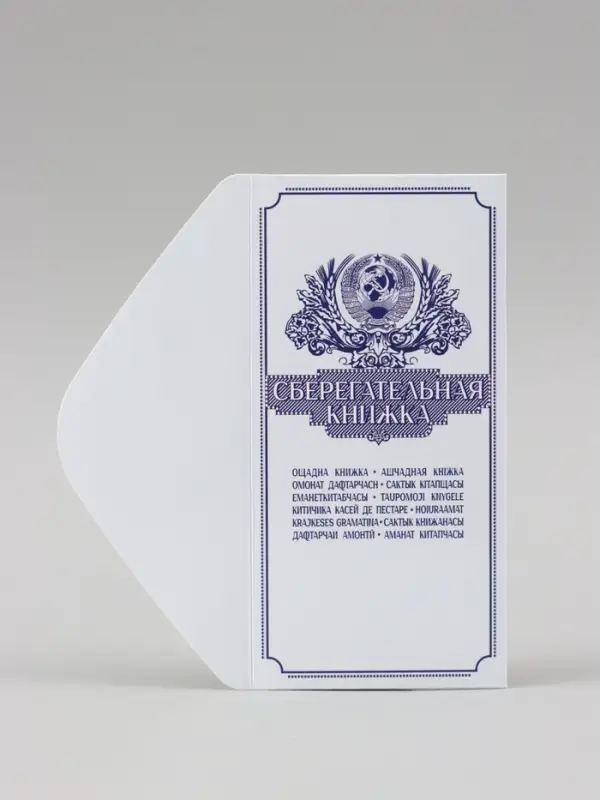 Конверт для денег &laquo;Сберегательная книжка&raquo; 16&times;8 см