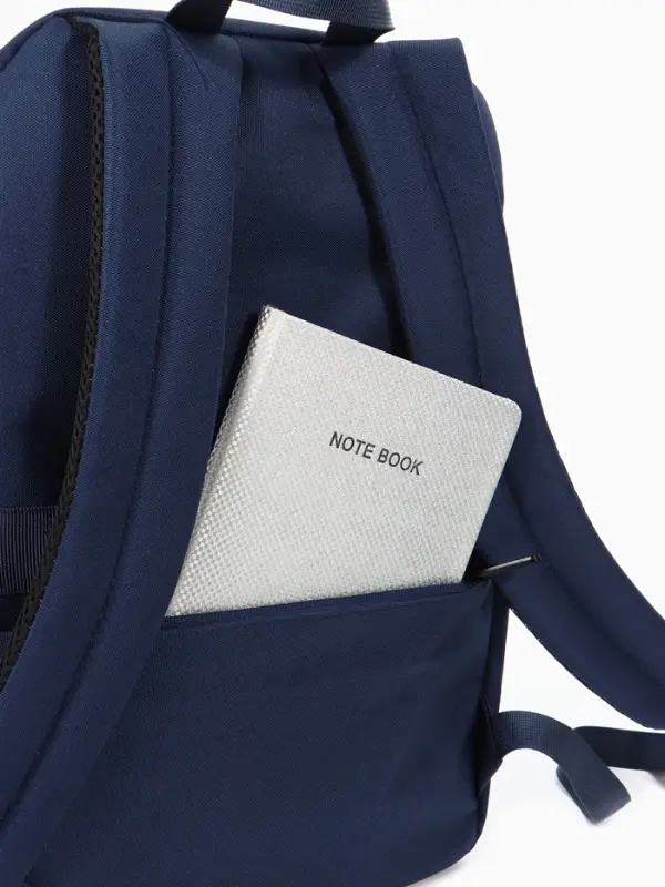 Рюкзак школьный, 1 отделение, 5 наружных карманов, однотонный, 28&times;9.5&times;42 см, синий